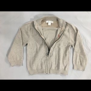 18m Boys Burberry zip up sweater